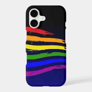 Cool Rainbow Flag Fade To Blue gradient Gay Pride
