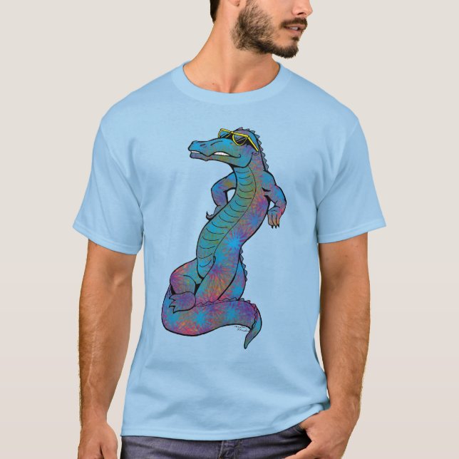 Cool Rainbow Gator T-Shirt (Front)