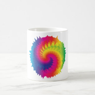 Cool Rainbow Tie Dye Coffee Mug