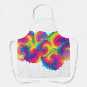 Cool Rainbow Tie Dye Pattern Apron