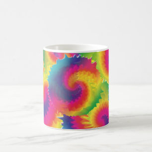 Cool Rainbow Tie Dye Pattern Coffee Mug