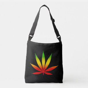 Cool Rasta Leaf Reggae Colours Jamaican Jamaica Crossbody Bag