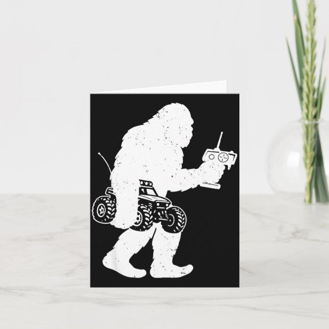 Cool Rc Car Art For Men Women Boys Girls Rc Racing Card (Front)