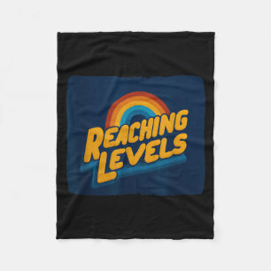 Cool Reaching Levels with Rainbow Costume Fleece Blanket