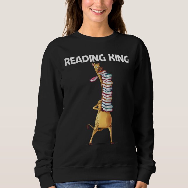 Cool Reading For Men Dad Bookworm Learning Book Sweatshirt (Front)