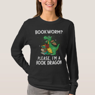 Cool Reading For Men Women Book Dragon Reader Libr T-Shirt