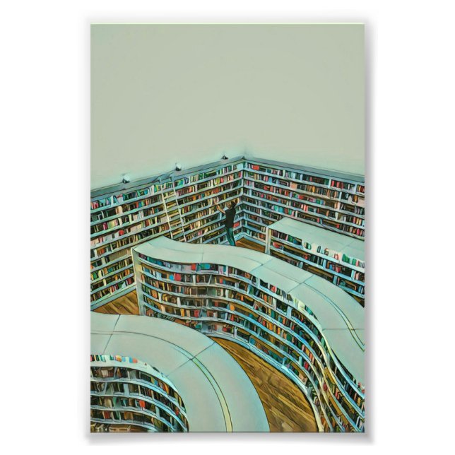 Cool reading lover gift photo print (Front)
