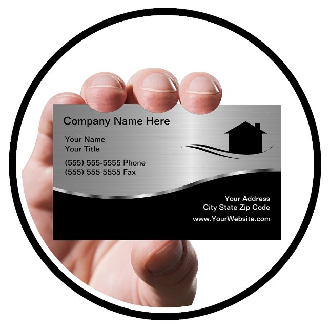 Cool Real Estate Modern Design Business Card (Creator Uploaded)