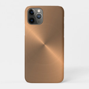 Cool Realistic Metal Texture Polished Copper iPhone 11 Pro Case