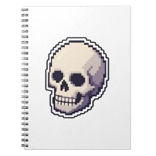 Cool ReCool Retro Pixel Art Skull iPad Smart Cover Notebook