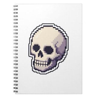 Cool ReCool Retro Pixel Art Skull iPad Smart Cover Notebook