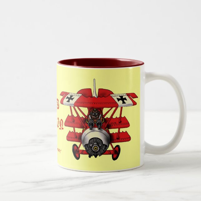 Cool red baron plane coffee mug (Right)