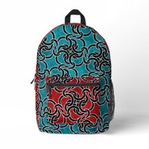  Cool Red & Blue Black Celtic Knot Modern Monogram