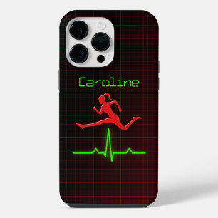 Cool Red Feminine Fitness Coach Personal Trainer iPhone Case