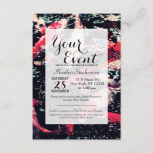 Cool Red Koi Fish in the Water Invitation