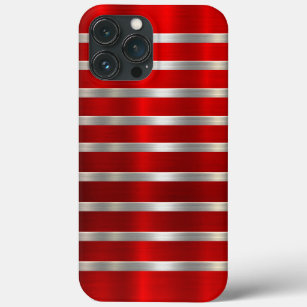 Cool Red Metallic Cell Phone Case