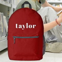 Cool Red Modern Minimalist Simple Stylish Trendy
