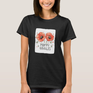 Cool red Poppies Costume with Nice Saying T-Shirt