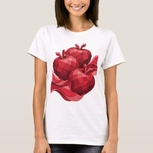Cool Red RED APPLES Modern Design T-Shirt