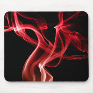 Cool red smoke mouse pad
