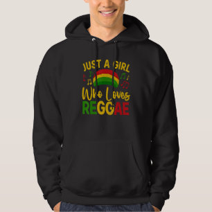 Cool Reggae For Girls Women Rasta Jamaican Music R Hoodie