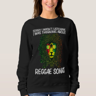 Cool Reggae For Men Women Jamaican Music Genre Sweatshirt
