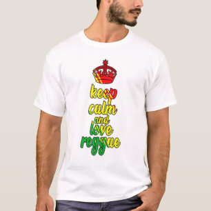 Cool Reggae Saying Keep Calm Ragga Reggaeton Music T-Shirt