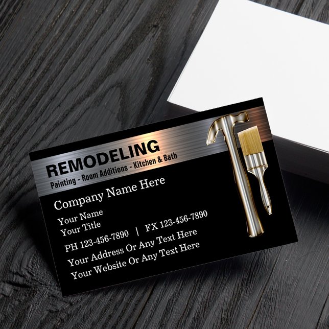 Cool Remodeling Glossy Business Cards Design (Creator Uploaded)
