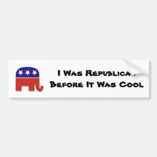 Cool Republican Bumper Sticker