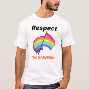 Cool Respect The Rainbow Pride Apparel Gay Lgbt Da T-Shirt