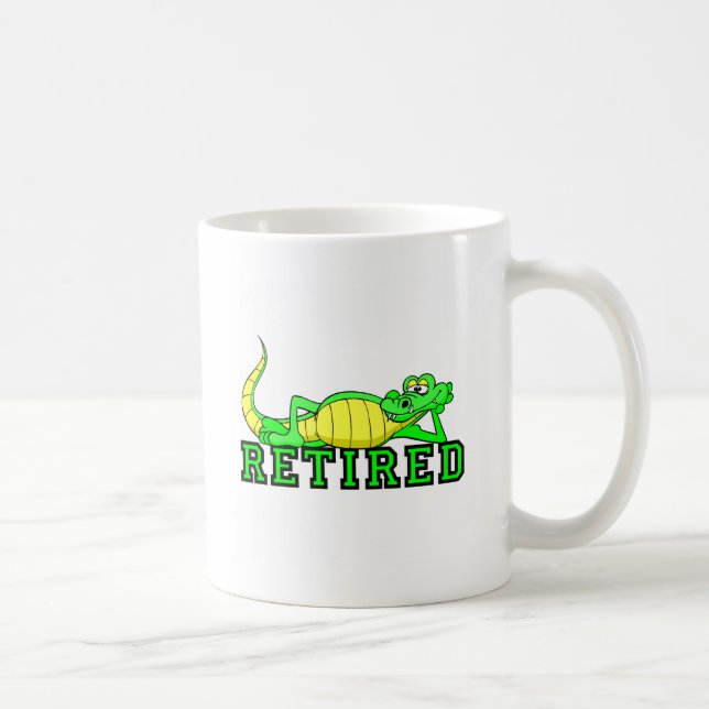 Cool retirement gator coffee mug (Right)