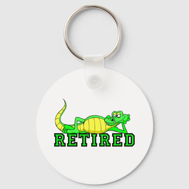 Cool retirement gator key ring (Front)