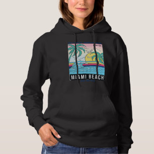 Cool Reto Miami Beach Miami Outfit Fashion Graphic Hoodie