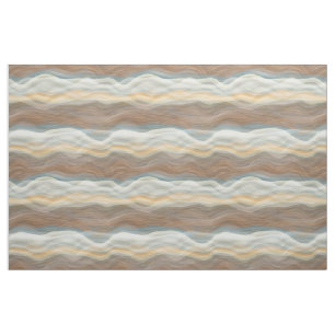 Cool Retro Abstract Artistic Waves Pattern Fabric