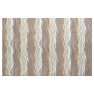 Cool Retro Abstract Artistic Waves Pattern Fabric