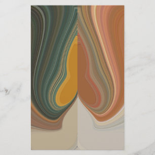 Cool Retro Abstract Graphic colourful Matata stran Stationery