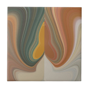 Cool Retro Abstract Graphic colourful Matata stran Tile