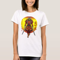 Cool Retro Armored Samurai with 2 Katanas