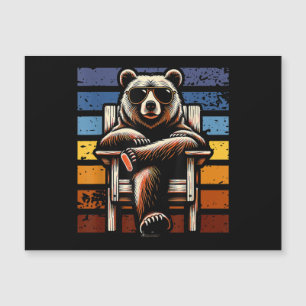 Cool Retro Bear in Sunglasses 70s 80s 90s Novelty 