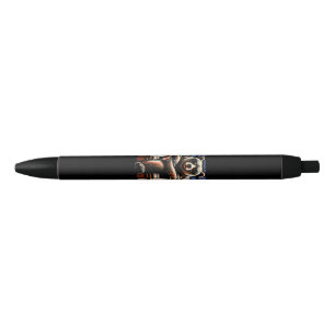 Cool Retro Bear in Sunglasses 70s 80s 90s Novelty  Black Ink Pen