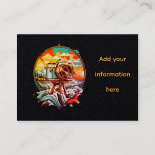 Cool Retro Camera Graphic Business Card