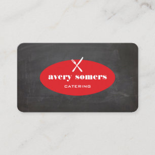 Cool Retro Catering Personal Chef Business Card