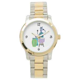 Cool Retro Drummer Watch