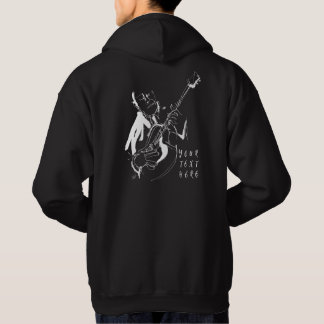 Cool Retro Guitarist Custom T-Shirt (名入れ対応) Hoodie