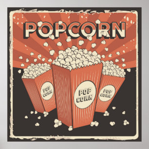 cool retro home theatre word art  poster