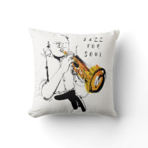 Cool Retro Man Playing Trumpet - Custom Name