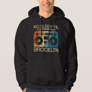 Cool Retro No Sleep Til Brooklyn, Old School Porta Hoodie