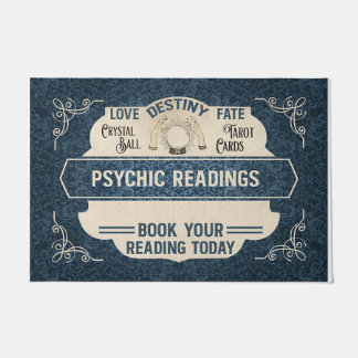 Cool Retro Psychic Reading Mat, Tarot Lovers Doormat