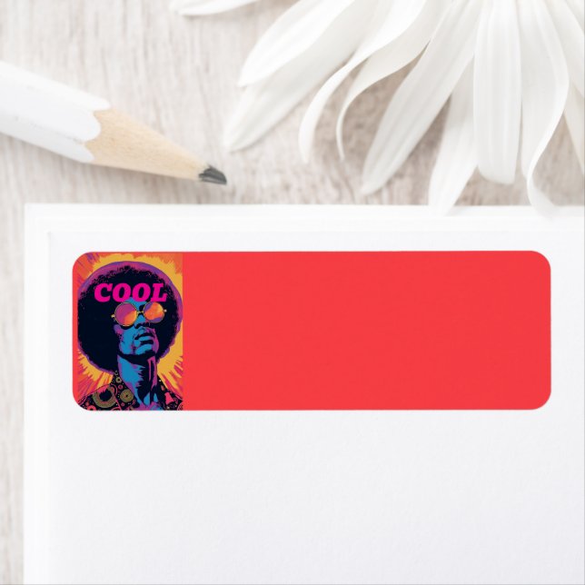 Cool/Retro Return Address Label (Insitu)
