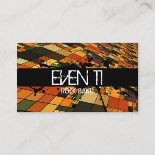 Cool Retro Rock Band Singer Business Card